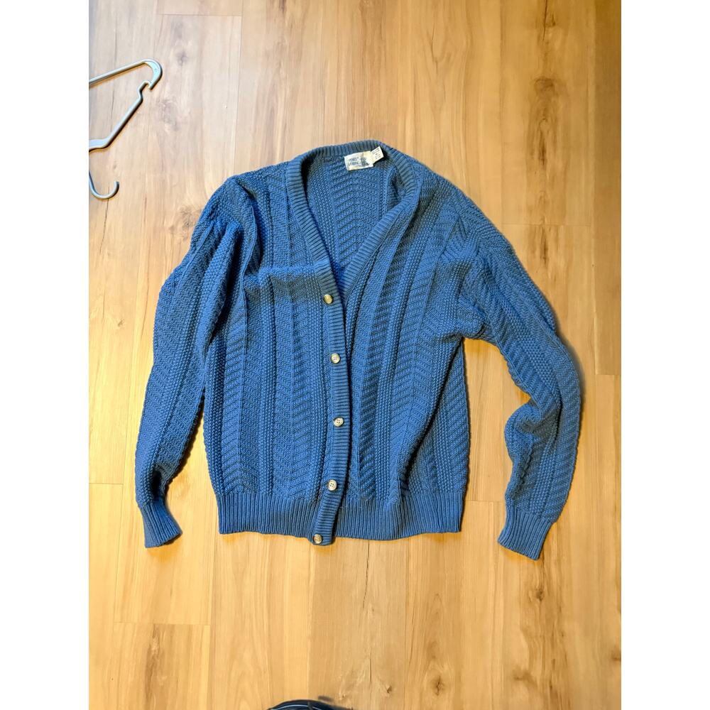 Vintage cardigan blue XL